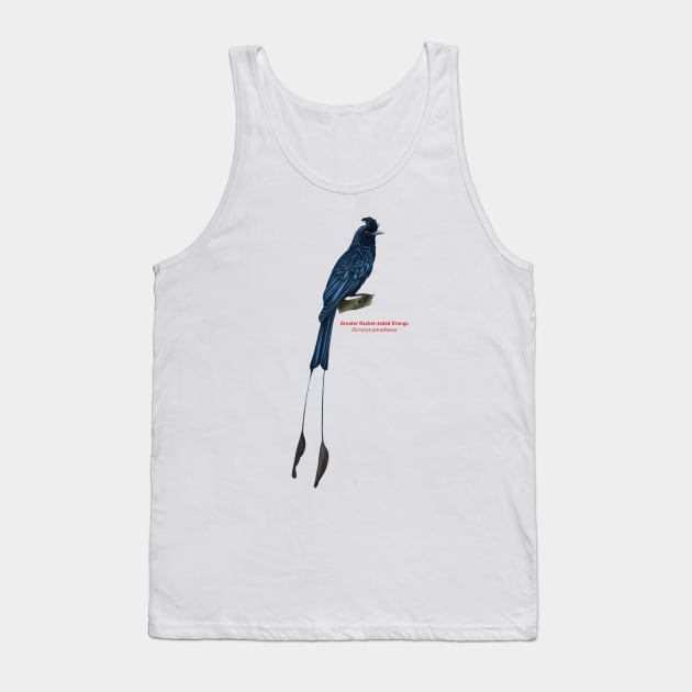 Greater Racket-tailed Drongo | Dicrurus paradiseus Tank Top by bona 